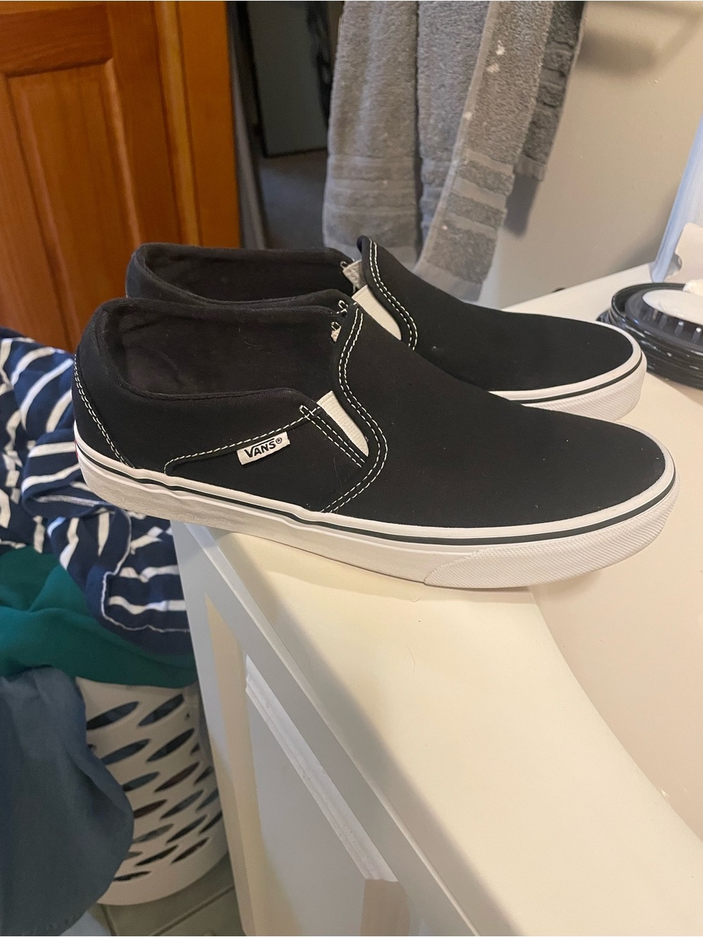 Vans Classic Slip-On Shoes - Black